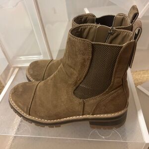 Brown Suede Ankle Boots